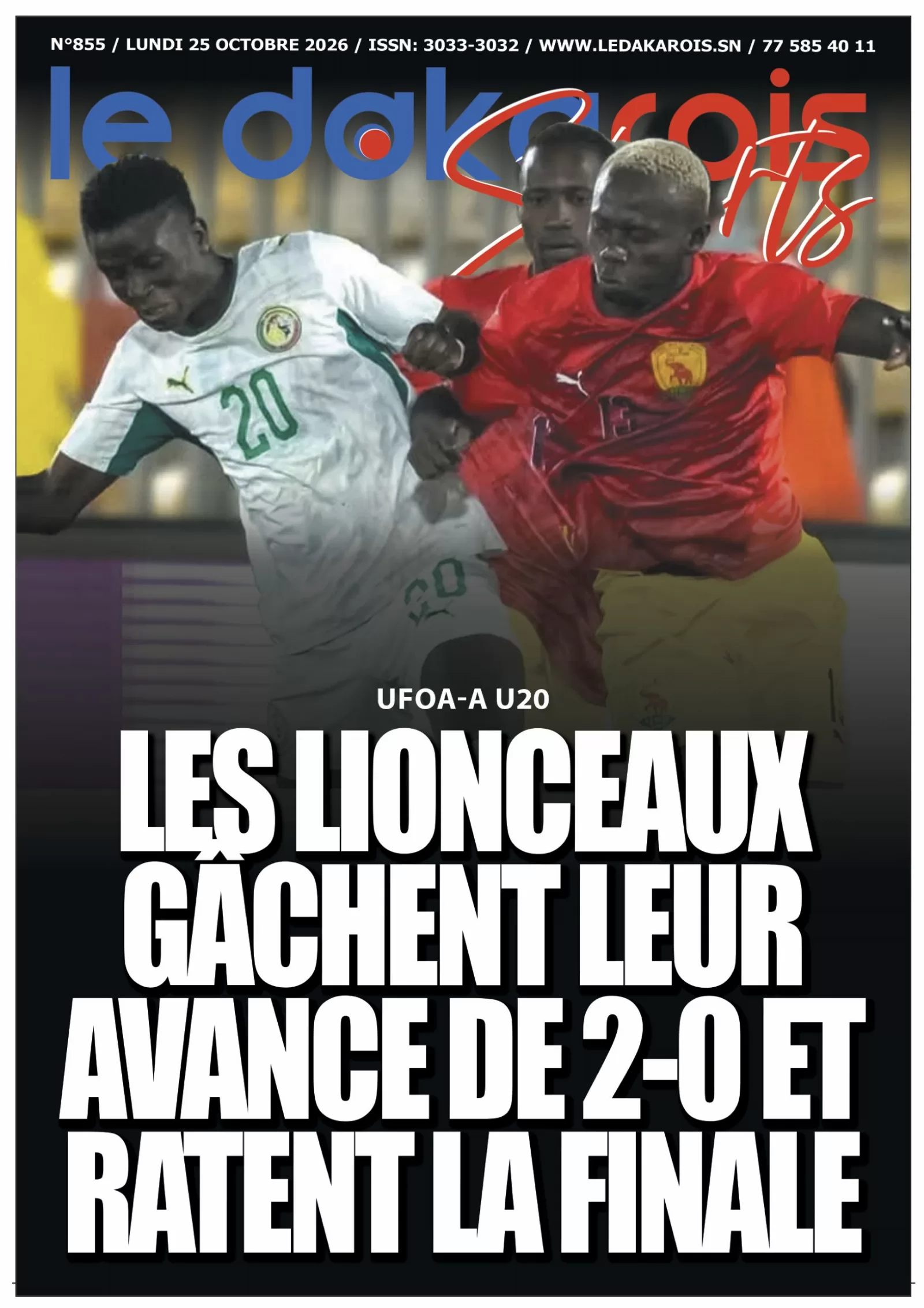 Le Dakarois Sports N°855 – 26/10/2026