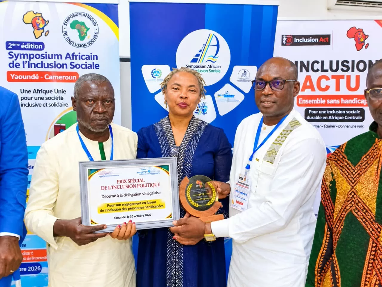 Inclusion politique : le Sénégal décroche un Prix spécial au Symposium africain de l'inclusion sociale au Cameroun
